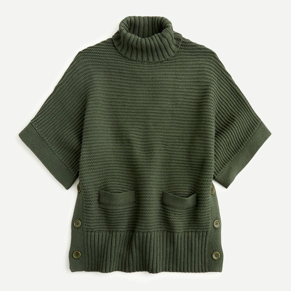 J. Crew Sweaters - J.Crew Turtleneck Poncho Womens Size XXS